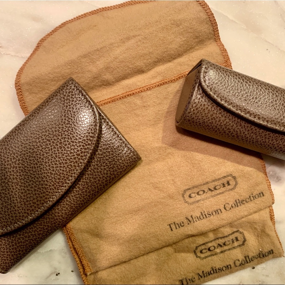 Coach key wallet and lipstick case